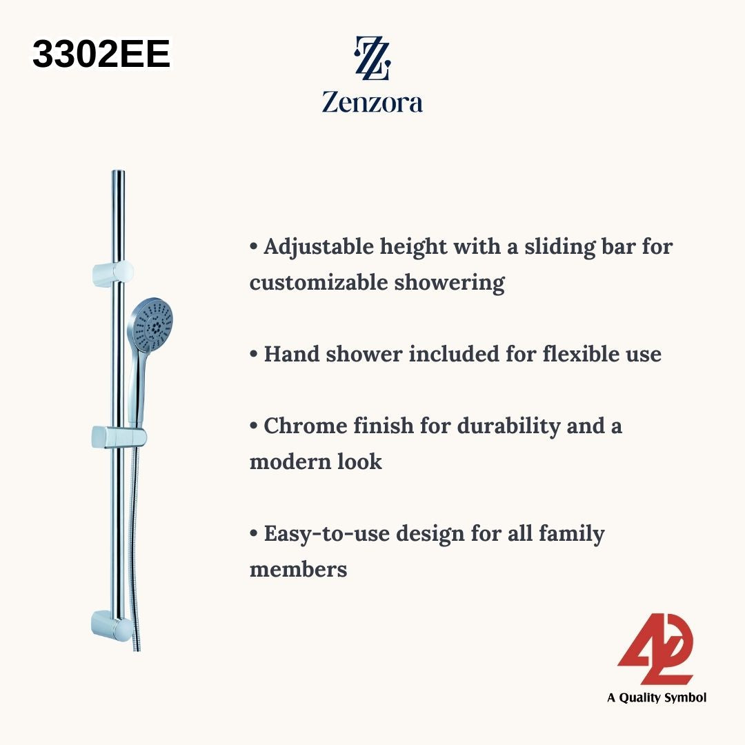 ADL 3302EE Shower Set with Sliding Bar