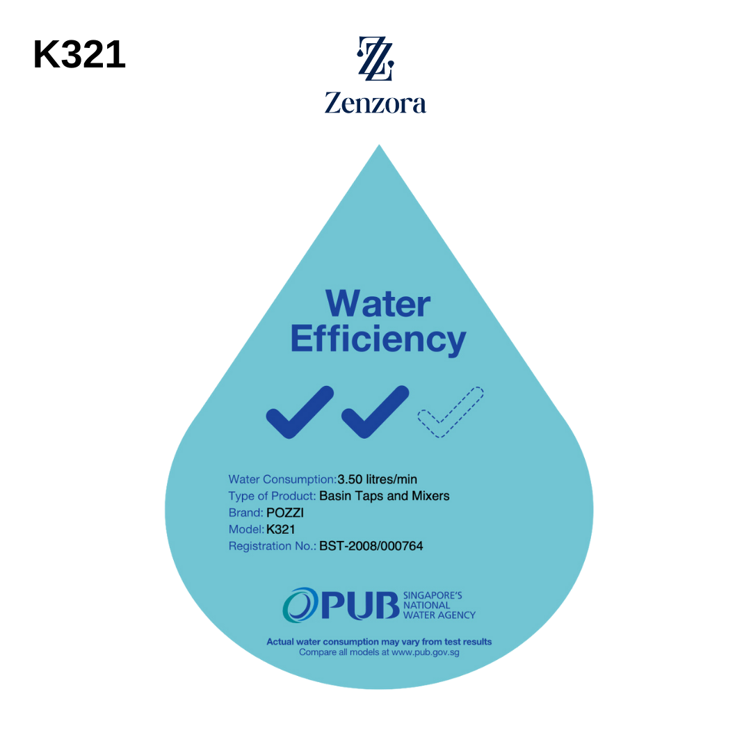 POZZI K321 Chrome Basin Tap