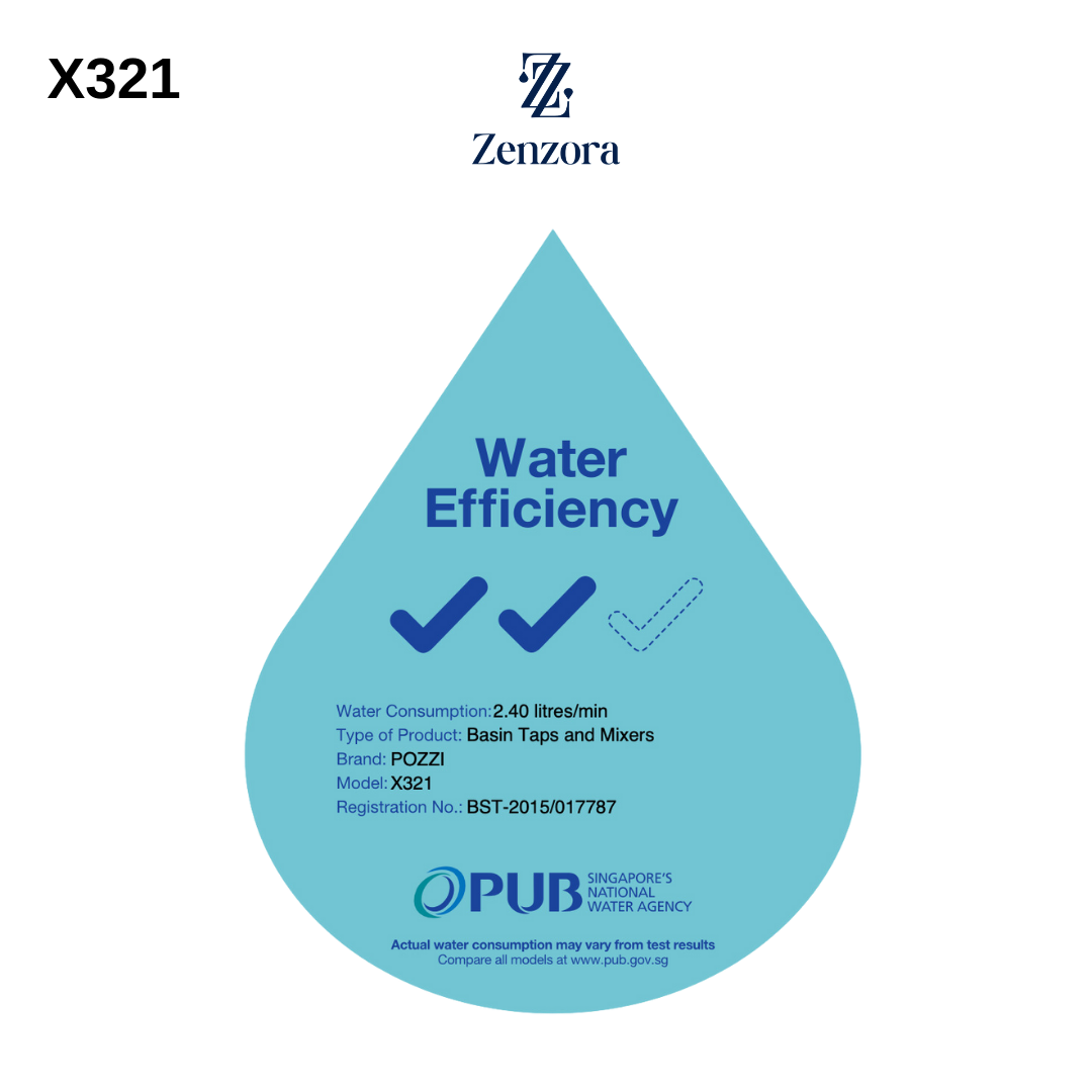POZZI X321 Chrome Basin Tap
