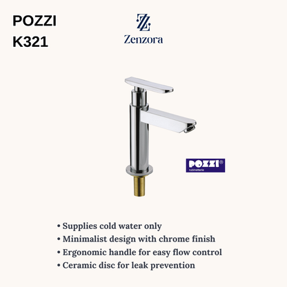 POZZI K321 Chrome Basin Tap