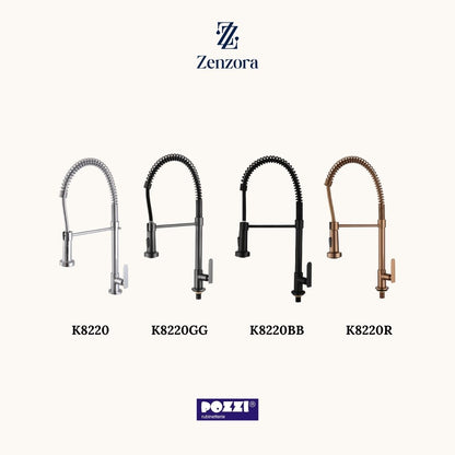 POZZI K8220 Modern Pull Out Spring Spout Kitchen Sink Tap