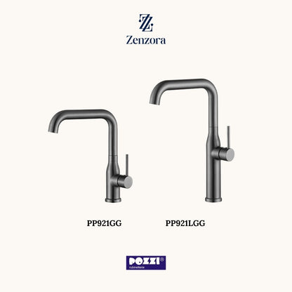 POZZI PP921GG Gun Grey Basin Mixer